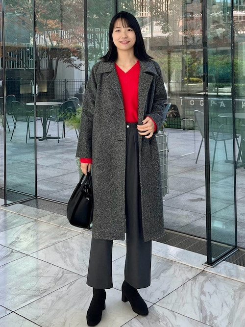 セール】《Oggi掲載》スライバーチェスターコート【洗濯機洗い可