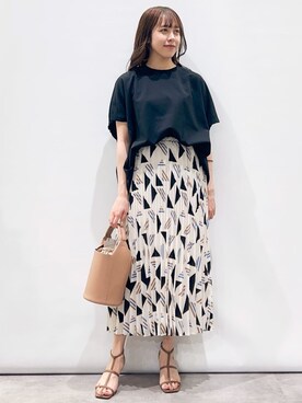 OPAQUE.CLIPスタッフさん(レディース・157cm)の夏コーディネート