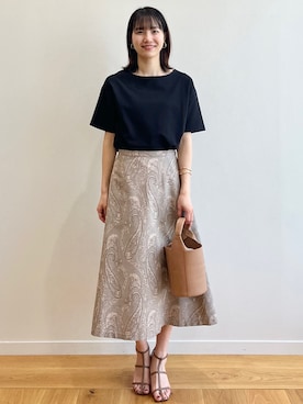 OPAQUE.CLIPスタッフさん（レディース・174cm）の夏コーディネート