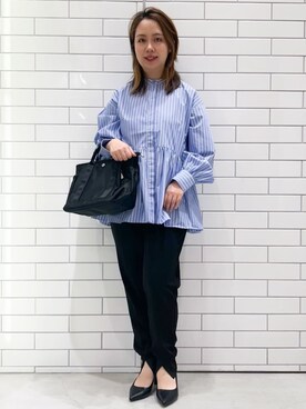 OPAQUE.CLIPスタッフさん（レディース・152cm）の春コーディネート