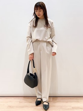 OPAQUE.CLIPスタッフさん（レディース・157cm）の冬コーディネート