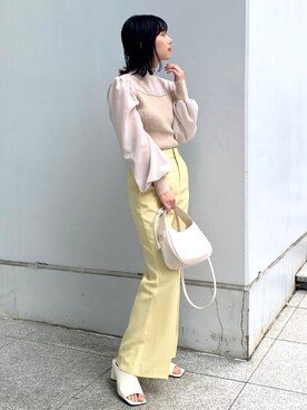 OPAQUE.CLIPスタッフさん（レディース・158cm）の春コーディネート