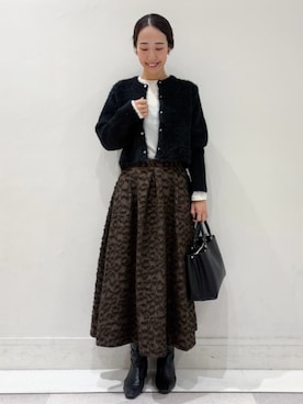 「オペークドットクリップ」｜OPAQUE.CLIPスタッフさん（レディース・167cm）の秋コーディネート