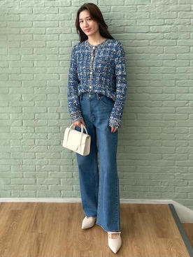 OPAQUE.CLIPスタッフさん（レディース・162cm）の冬コーディネート