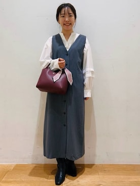 OPAQUE.CLIPスタッフさん（レディース・159cm）の秋コーディネート