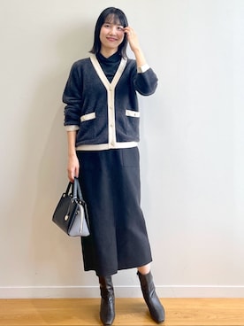 OPAQUE.CLIPスタッフさん（レディース・174cm）の秋コーディネート