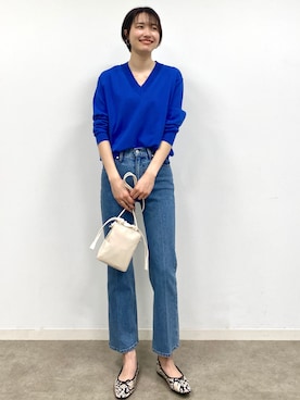 OPAQUE.CLIPスタッフさん（レディース・158cm）の春コーディネート