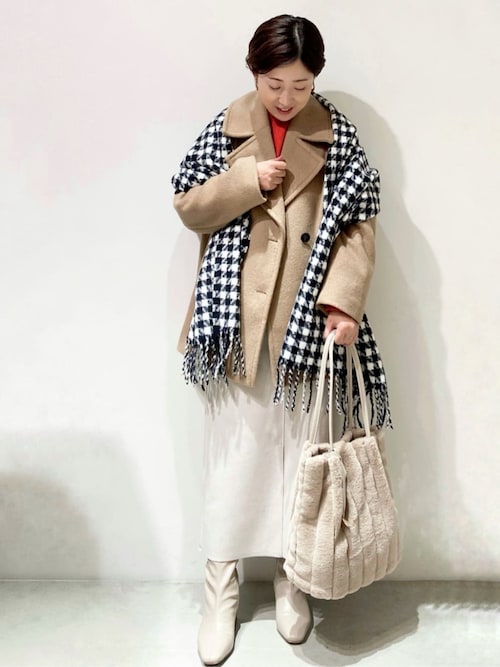 セール】《8色展開/S-LLサイズ》ウールライクタイトスカート【洗濯機