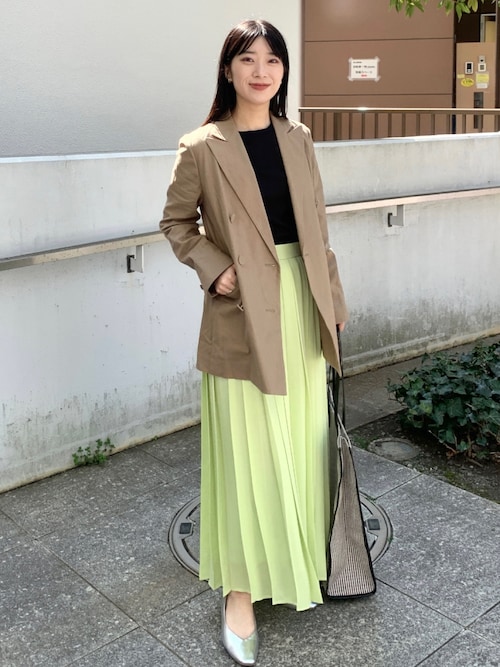 ◇【大草直子さんコラボ】麻混ダブルジャケット セットアップ