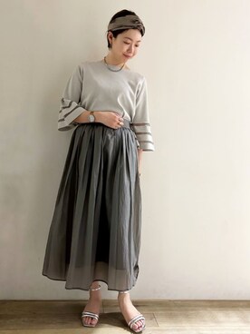 OPAQUE.CLIPスタッフさん（レディース・163cm）の春コーディネート