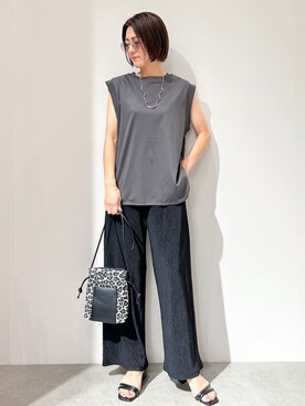 OPAQUE.CLIPスタッフさん(レディース・161cm)の夏コーディネート