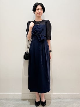 「結婚式」｜「アイテム（その他シューズ）」を使った、OPAQUE.CLIPスタッフさん（レディース・167cm）の秋コーディネート