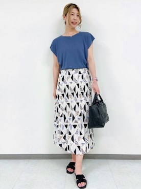 OPAQUE.CLIPスタッフさん（レディース・173cm）の夏コーディネート