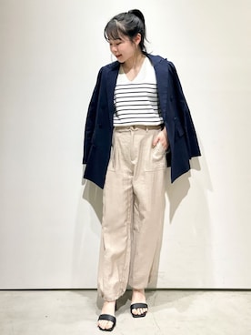 OPAQUE.CLIPスタッフさん（レディース・151cm）の春コーディネート