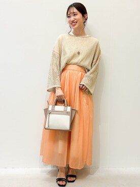 OPAQUE.CLIPスタッフさん（レディース・157cm）の春コーディネート