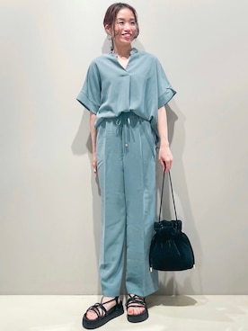 OPAQUE.CLIPスタッフさん（レディース・158cm）の夏コーディネート