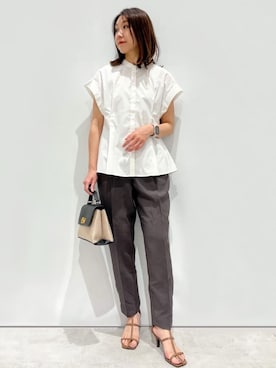 OPAQUE.CLIPスタッフさん（レディース・159cm）の夏コーディネート