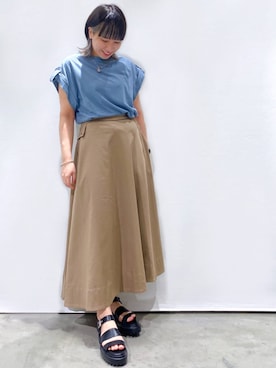 OPAQUE.CLIPスタッフさん(レディース・158cm)の春コーディネート