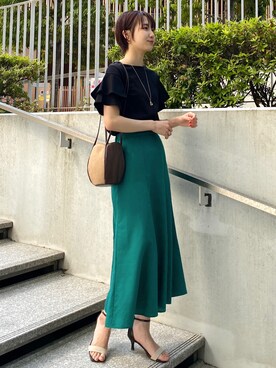 OPAQUE.CLIPスタッフさん（レディース・158cm）の春コーディネート