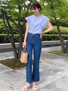 OPAQUE.CLIPスタッフさん（レディース・158cm）の夏コーディネート