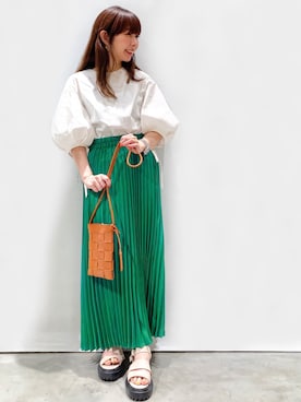 OPAQUE.CLIPスタッフさん（レディース・158cm）の春コーディネート