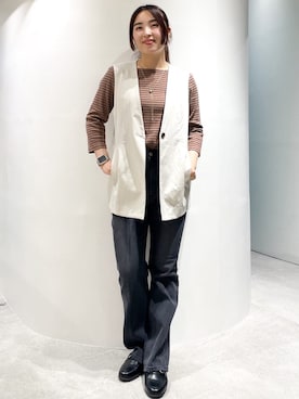 「index」｜「アイテム（アクセサリー）」を使った、OPAQUE.CLIPスタッフさん（レディース・155cm）の夏コーディネート