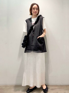 OPAQUE.CLIPスタッフさん（レディース・161cm）の夏コーディネート