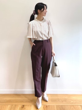 OPAQUE.CLIPスタッフさん（レディース・158cm）の夏コーディネート