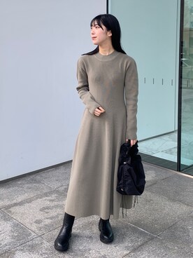 OPAQUE.CLIPスタッフさん(レディース・158cm)の冬コーディネート