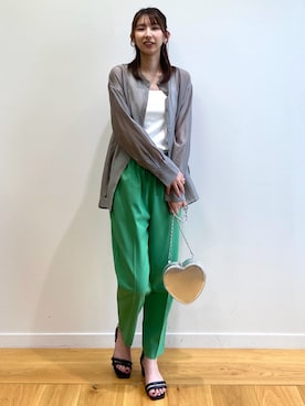 OPAQUE.CLIPスタッフさん（レディース・166cm）の春コーディネート