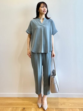 OPAQUE.CLIPスタッフさん(レディース・174cm)の夏コーディネート