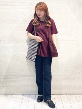 OPAQUE.CLIPスタッフさん(レディース・153cm)の秋コーディネート