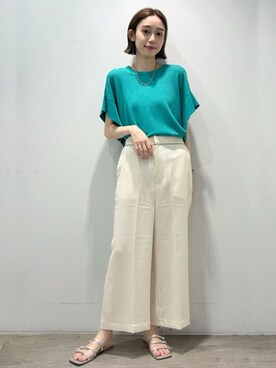 OPAQUE.CLIPスタッフさん（レディース・161cm）の夏コーディネート