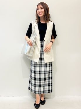 OPAQUE.CLIPスタッフさん（レディース・157cm）の夏コーディネート