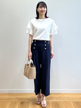 OPAQUE.CLIPスタッフさん（レディース・174cm）の春コーディネート