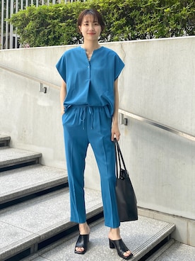 OPAQUE.CLIPスタッフさん（レディース・158cm）の夏コーディネート