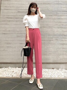 OPAQUE.CLIPスタッフさん（レディース・158cm）の春コーディネート