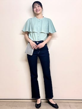 OPAQUE.CLIPスタッフさん（レディース・174cm）の夏コーディネート