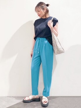 OPAQUE.CLIPスタッフさん（レディース・158cm）の春コーディネート