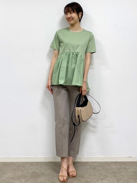 OPAQUE.CLIPスタッフさん(レディース・158cm)の春コーディネート