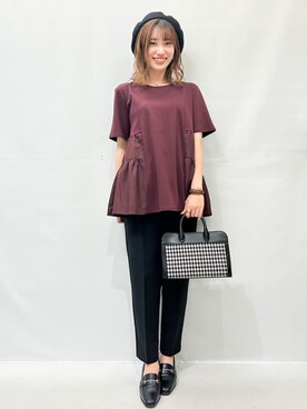 OPAQUE.CLIPスタッフさん(レディース・157cm)の秋コーディネート