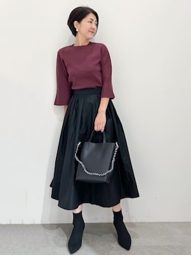 OPAQUE.CLIPスタッフさん（レディース・161cm）の秋コーディネート