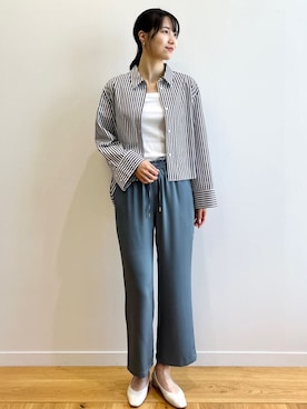 OPAQUE.CLIPスタッフさん（レディース・174cm）の夏コーディネート