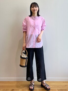 OPAQUE.CLIPスタッフさん（レディース・158cm）の夏コーディネート