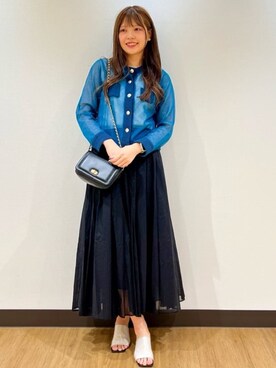 OPAQUE.CLIPスタッフさん（レディース・170cm）の夏コーディネート