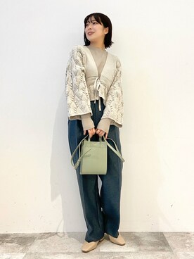 OPAQUE.CLIPスタッフさん（レディース・158cm）の冬コーディネート