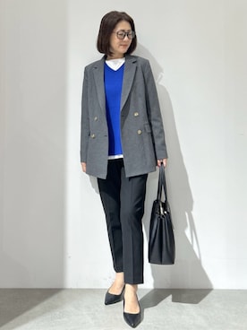 「オペークドットクリップ」｜OPAQUE.CLIPスタッフさん（レディース・161cm）の秋コーディネート