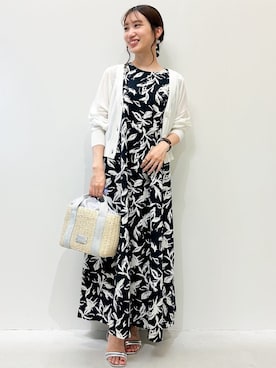 OPAQUE.CLIPスタッフさん(レディース・157cm)の夏コーディネート