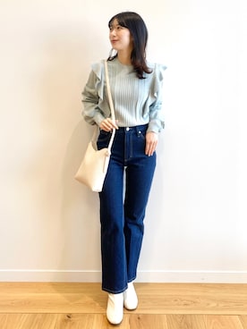 OPAQUE.CLIPスタッフさん(レディース・158cm)の冬コーディネート