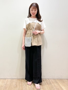 OPAQUE.CLIPスタッフさん(レディース・157cm)の夏コーディネート